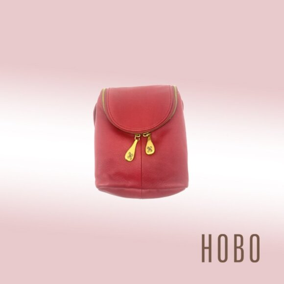 HOBO Fern Crossbody – Red Leather with Brass Hardware - Picture 1 of 7